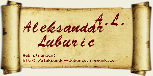 Aleksandar Luburić vizit kartica